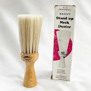 WILLIAM MARVY CO Vtg Stand Up Duster Whisk Neck Brush no 53 Horsehair Austria